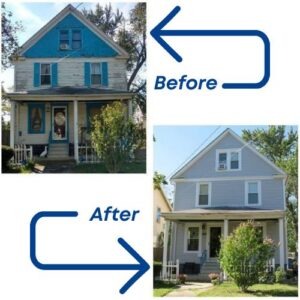Licensed lead abatement contractor reviewing residential home renovation plans in Ohio.